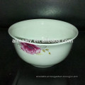 Tigela de arroz de porcelana branca tigela de sopa tigela de noodles de cerâmica